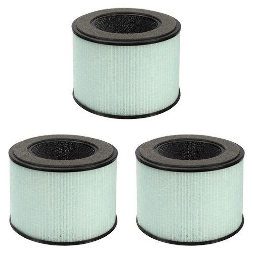 3X HEPA Filter for PARTU BS-08,3-In-1 Filter System Include Pre-Filter,Real HEPA Filter,Activated Carbon Filter