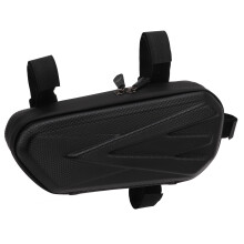 Wasserdichte Dreiecks-Seitentasche für Motorrad aus EVA PU-Leder, schwarz, 209 g
