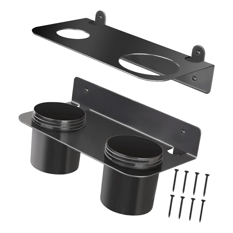 Oil Funnel Holder Wall Mount With Dripcatching Cup, Metal Funnel Storage Rack For Garage 9092120610222