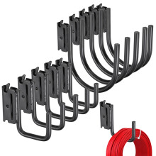 E Track Hooks 10 Pcs Heavy Duty Steel J Hook for Trailer Organization, Expand Storage, RustResistant