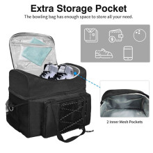 Bowling Bag Bowling Tote Bag BowlingBall Holder with Padded Compartments Extra Space for 1 Single Pair of Bowling,B