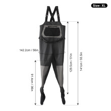 Adult Waterproof Fishing Waders Bootfoot