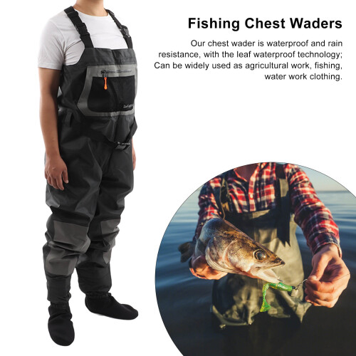 Adult Integrated Waders Bootfoot Waterproof