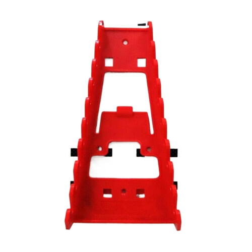 Wall Mounted Wrench Organizer with Quick Access Slots, Plastic Socket and Spanner Holder for Garage