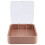 Wall-Mounted Clear Display Case for Figures,Adjustable Display Stand Clear Display Box with Door,Milky Coffee Color 2