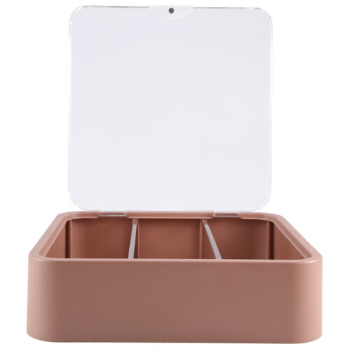 Wall-Mounted Clear Display Case for Figures,Adjustable Display Stand Clear Display Box with Door,Milky Coffee Color 2