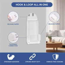 Vinyl Record Wall Mount,18 PCS Acrylic Vinyl Record Holder Self Adhesive Clear Vinyl Display Shelf No Drill