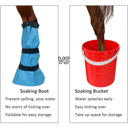 Hoofs Soaking Boot with Elastic Band For Effective-Orange 1