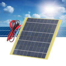 Lightweight Solar Panel 5W 18V for 12V Battery Charging in Low Light