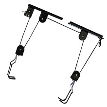 Bike Ceiling Hoist with Easy Pulley Lift and Secure Lock for SpaceSaving Garage Bicycle Storage