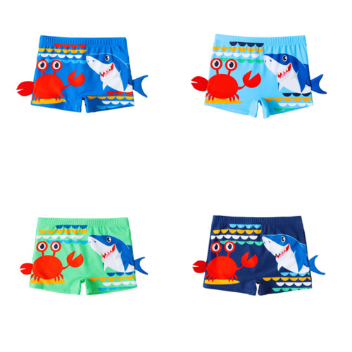 Short de bain pour garçon à séchage rapide avec-bleu lac L 2