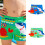 Short de bain pour garçon à séchage rapide avec-bleu lac L 4