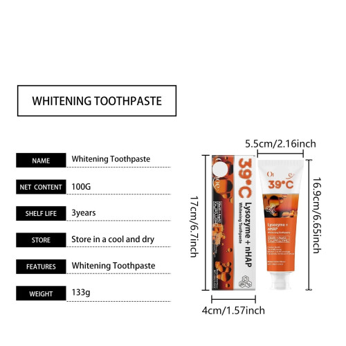 Whitening Toothpaste 3 Pack with Gentle Cleaning for Sensitive Teeth and Fresh Breath 1