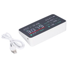 Indoor Air Quality Monitor with Temp, Humidity, CO2, 16x9cm