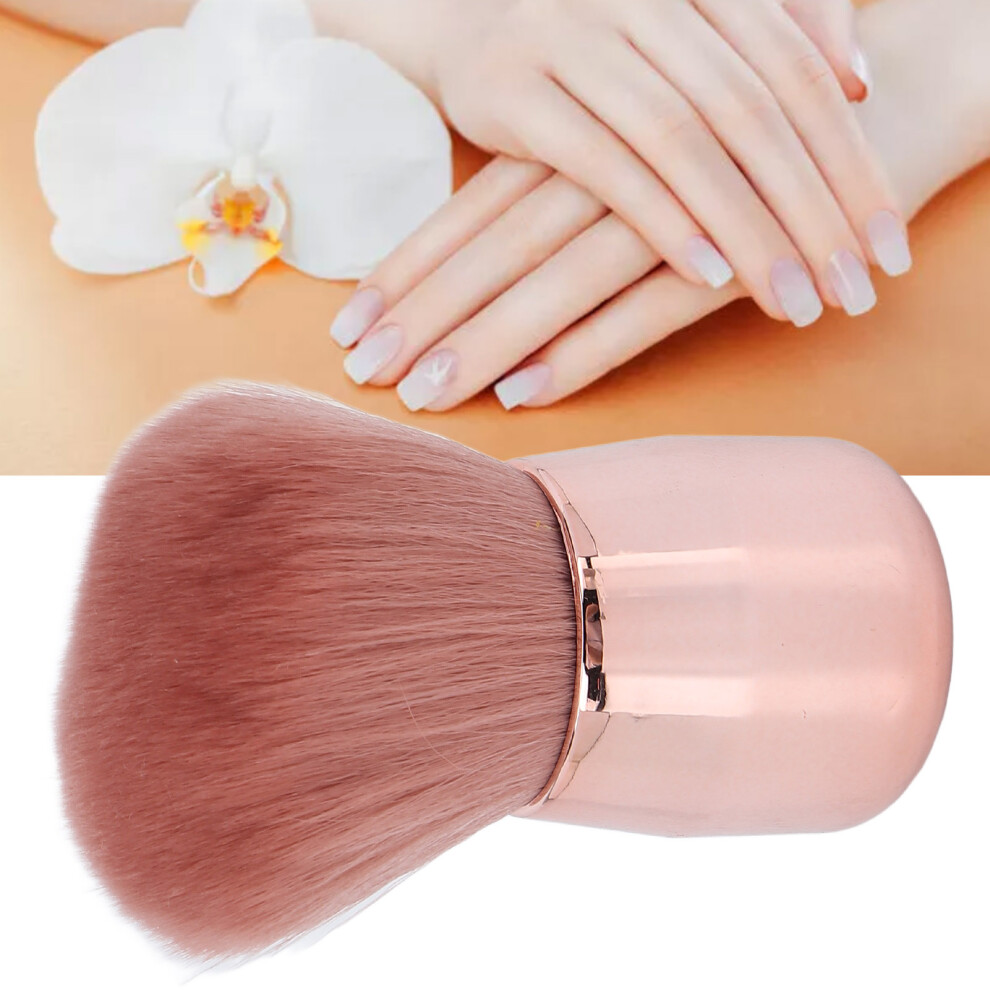 Compact Nail Dust Brush Soft Bristles for Nail Art & Manicure Powder Cleaning