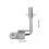 2Pcs Silver Iron Sofa Connectors Upholstery Couch 2