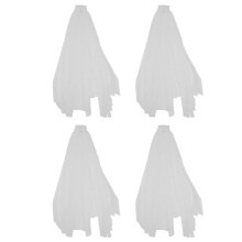 4X Simple Short Tulle Wedding Veils White Bridal for for Wedding Accessories