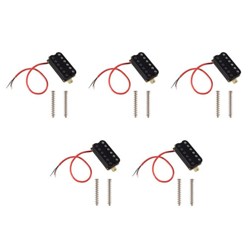 5X Elgitarr Humbucker Pickups Bridge Alnico V Pickup Svart