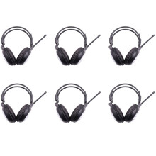 6X Portable Personal FM Radio Headphones , Wireless Headset with Radio Built in for Walking, Jogging, Daily Work