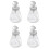4X TöM Nagellack Makeup Remover Pump Dispenser Glas Push Down Pressflaska 1