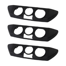 3X Auto Zwart Voordashboard AC Verwarming Bedieningspaneel Trim Cover Cap Fit voor 9N 2002-2010 6Q0820075C 1QA