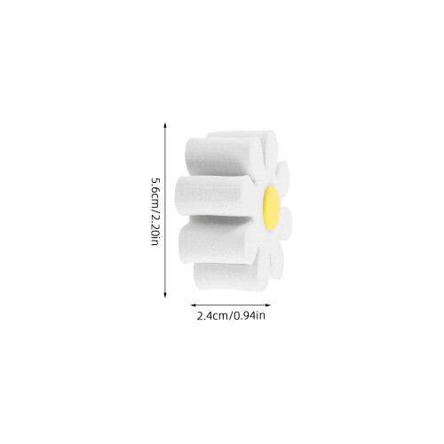 10St Eva Witte Bloem Auto Antenne Versiering Buitenaccessoires 1