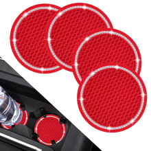 4 Pack Rhinestone Car Coasters for Jeep Wagoneer 20222024, Sparkling Silicone Cup Holder Inserts, Decorative Bling Accessories