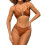 Dames 2-delige bikiniset met schelpuitsnijding,-karamel kleur S 1