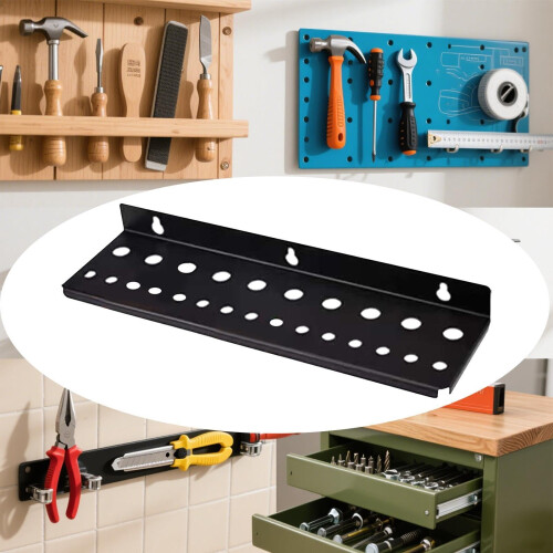 Screwdriver Holder Wall Mounted Tool Organizer Metal Rack for Garage Workshop Space Saving Storage 1