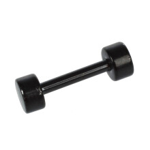 4 Pair of Men'S Barbell Titanium Steel Ear Studs Earrings 3mm Black