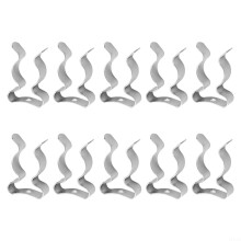 10Pack Manganese Steel Tool Storage Clips, Heavy Duty Wall Mount Holders for Garage Broom Rake