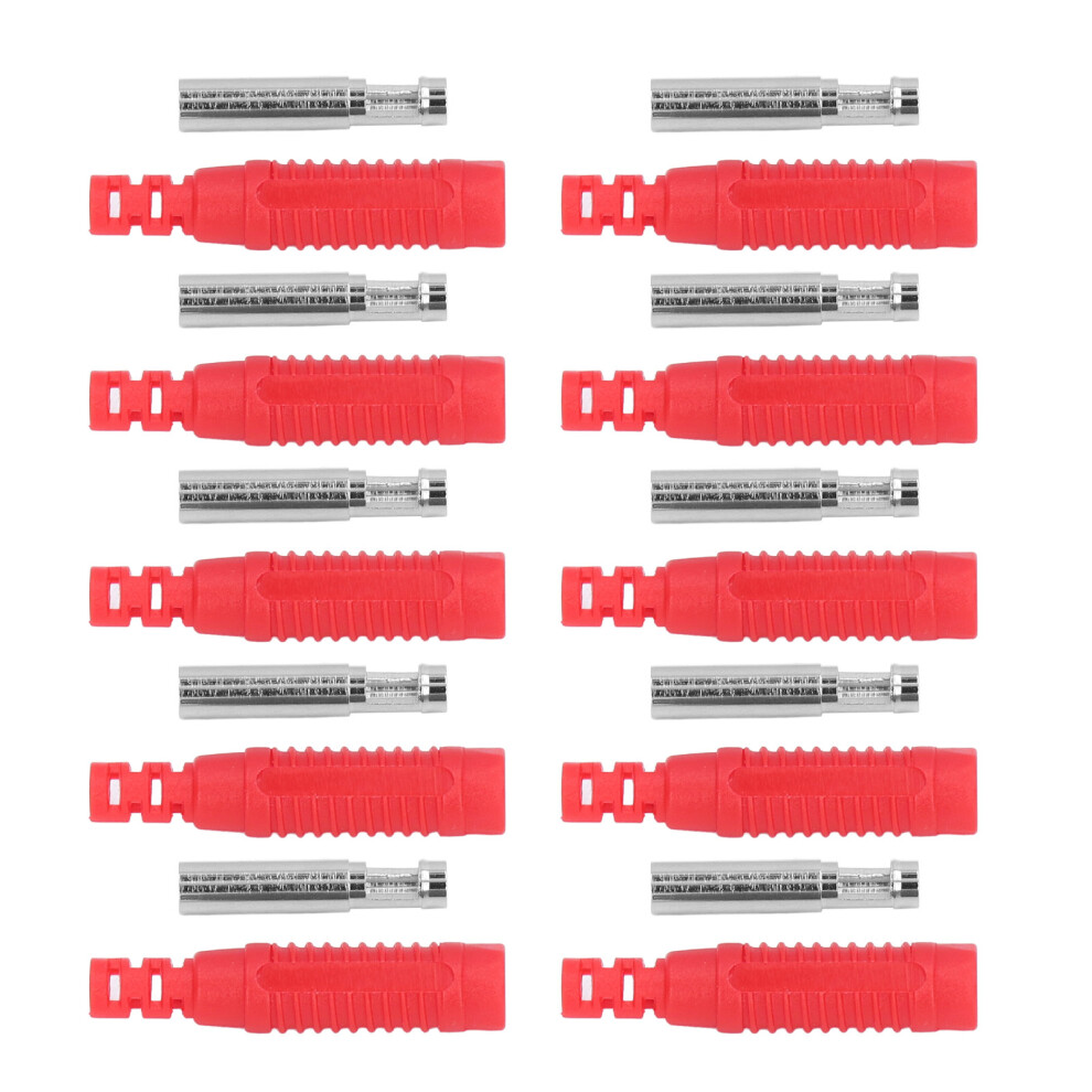 10Pcs Brass Female Banana Socket J.10031red - Insulation, 24A, 30Vac-60Vdc 4691390439967