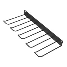 Heavy Duty Wall Mounted Power Tool Organizer and Drill Storage Rack for Garage Workshop, Black