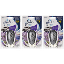 3xGlade Car Air Freshener Vent Clip On Diffuser+7ml Refill - Lavender Marine