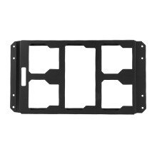 Heavy Duty Metal Toolbox Mounting Plate with Universal Bracket for Truck Bed, Wall and Floor Use