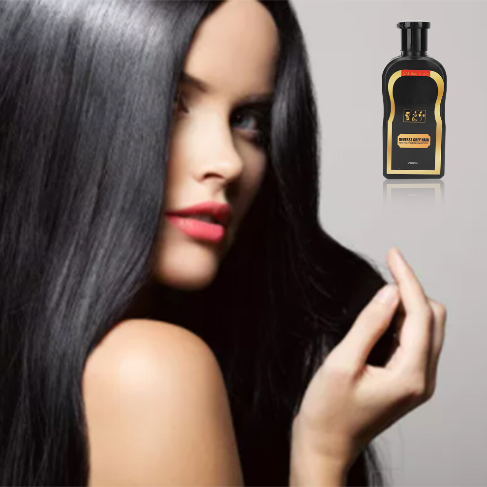 Grey Polygonum Multiflorum Hair Shampoo 200Ml For Dandruff & Hair Removal