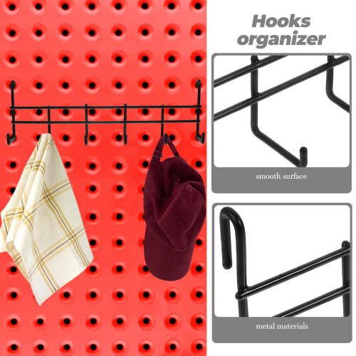 Garage Wall Hooks Heavy Duty Tool Storage Rack for SpaceSaving Organization in Garage Workshop Shed 2