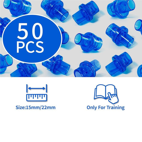 50pcs Mask Training Valves, Training Only, One Way Valve for  - Separately Packaged 2
