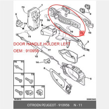 For 307 307 RESTYLING DOOR HANDLE HOLDER LEFT RIGHT Door Handle Fixing Clip 910953 910955 910956 910957