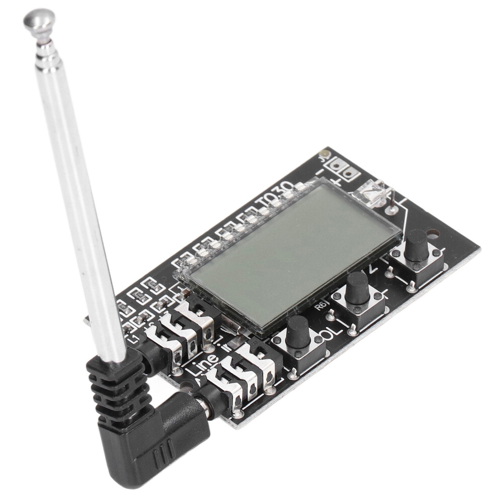 Fm Transmitter Board With Lcd, 76-108Mhz, Stereo Audio 7671390441280
