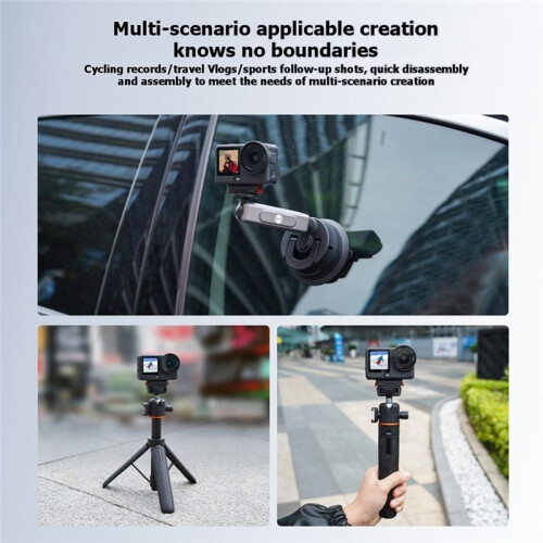 Magnetic Adapter Mount for  Action 5 Pro/OSMO Action 4 Accessories Quick Release Base Mount 1/4 Screw Hole Expansion 2