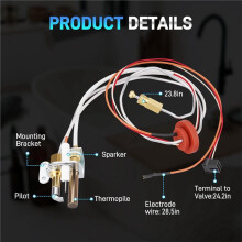 SP21058 Water Heater Assembly with Thermopile Sparker, Replace SP20824 SP20754 for Rheem Ruud Richmond
