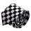 3X Mens Black White Plaid Checkered Necktie Neck Tie 2