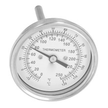 -18-120C Dial Thermometer, Stainless Steel, IP55, 76mm Probe