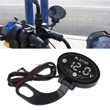 Smart-LED-Spannungsmesser 9-24V Wasserdichter Motorrad-Batterieüberwachung