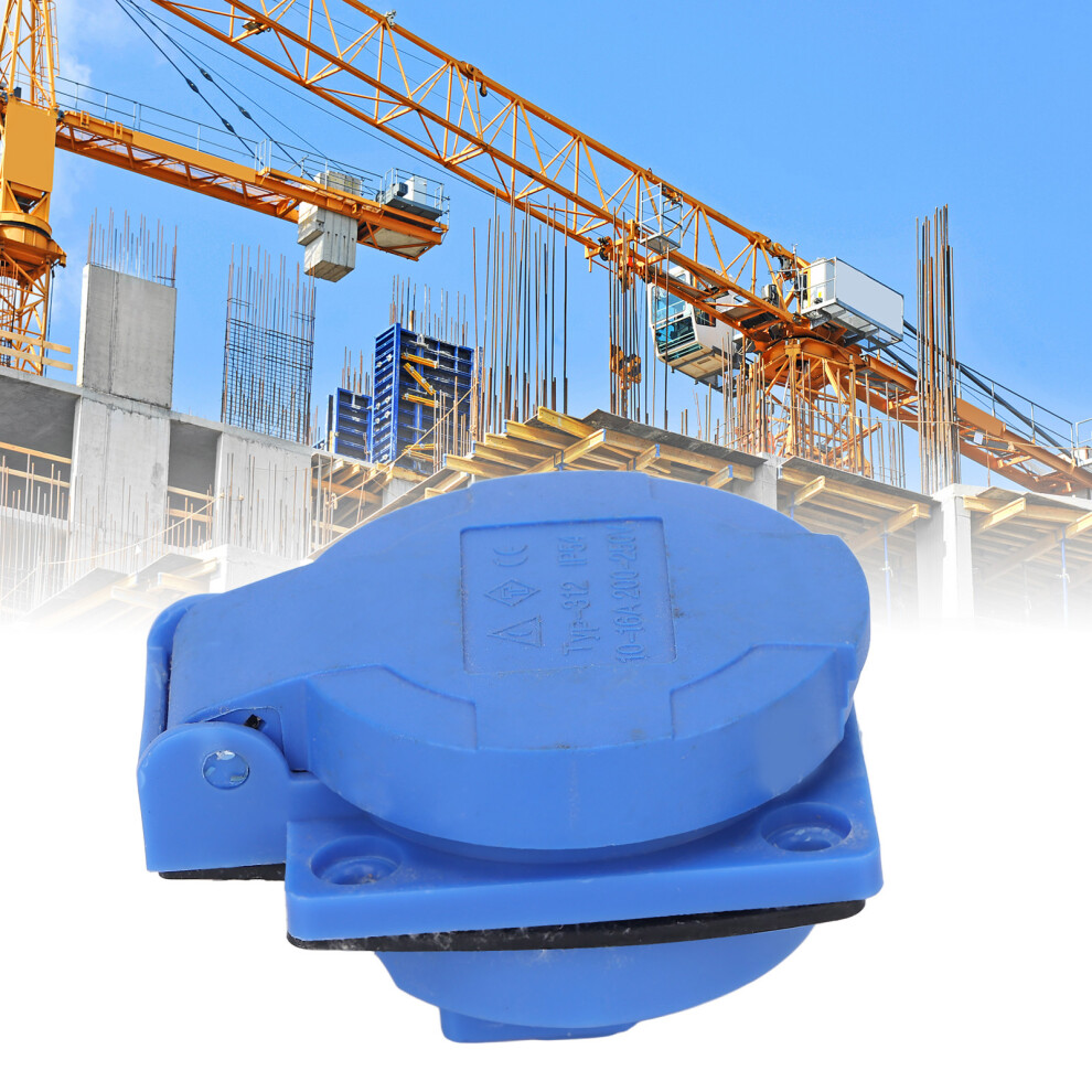 Waterproof Concealed Industrial Socket Ip54, Blue & White 9441390441508