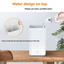 LagerCapacity HighLife Touch Panel 5L Cool Mist Ultrasonic Humidifier for Home Office Essential Oil HumidifyingSpray(US)