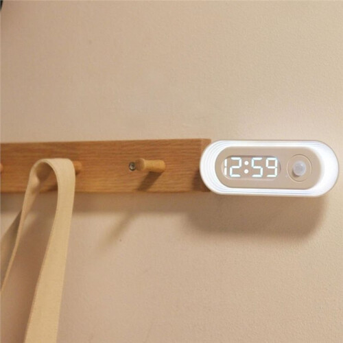 Motion Sensor Wall Clock Night Light Bathroom Study Night Light 1