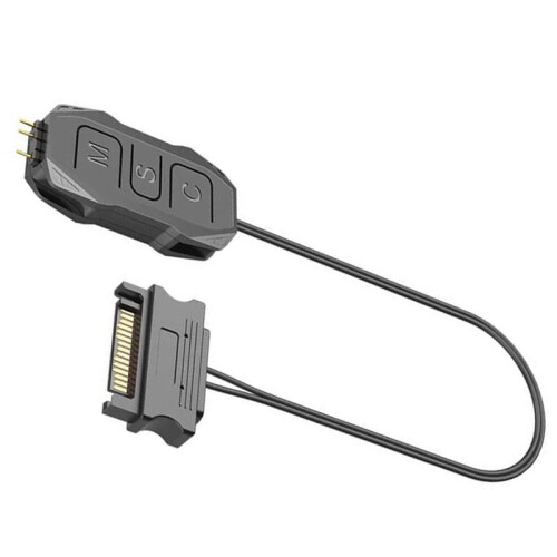 COOLMOON ARGB Controller to  RGB Remote  Controller HUB Adapter RGB Remote Controller for PC Fan Cooling Fan Light Strip 2