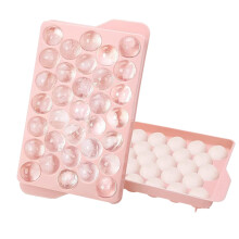 Ice Mold with Lid - Easy to Release Small Ice Maker Mold for Freezer Durable Ice Tray